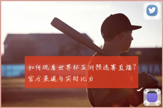 如何观看世界杯亚洲预选赛直播？官方渠道与实时比分